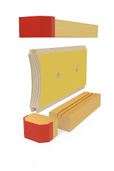 БАЛКА ОПАЛУБКИ ДВУТАВРОВАЯ С ФАНЕРНОЙ СТОЙКОЙ 